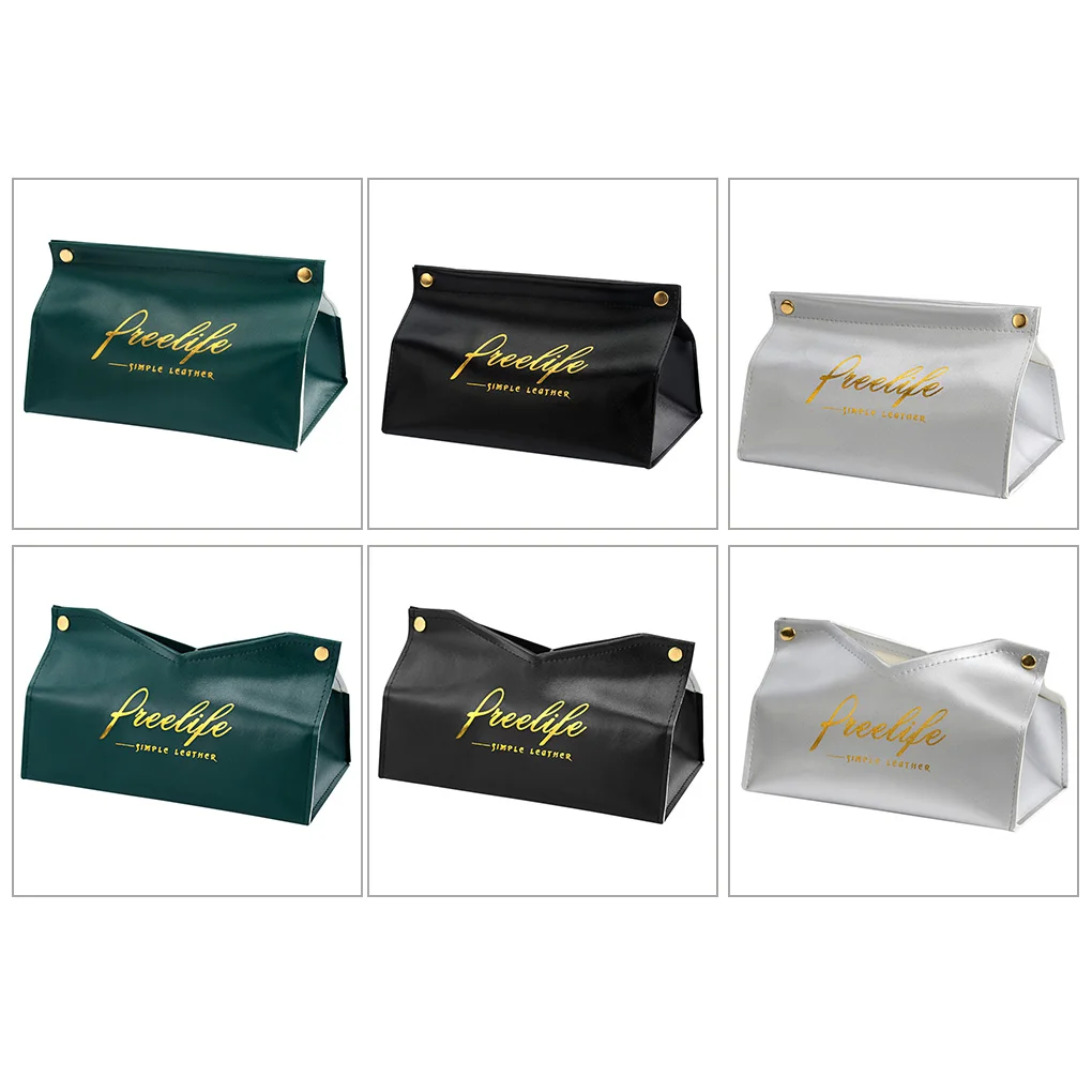 

Chic Tissue Case Box Container PU Leather Marble Pattern Home Car Towel Napkin Papers Dispenser Holder Box Case Table Decoration