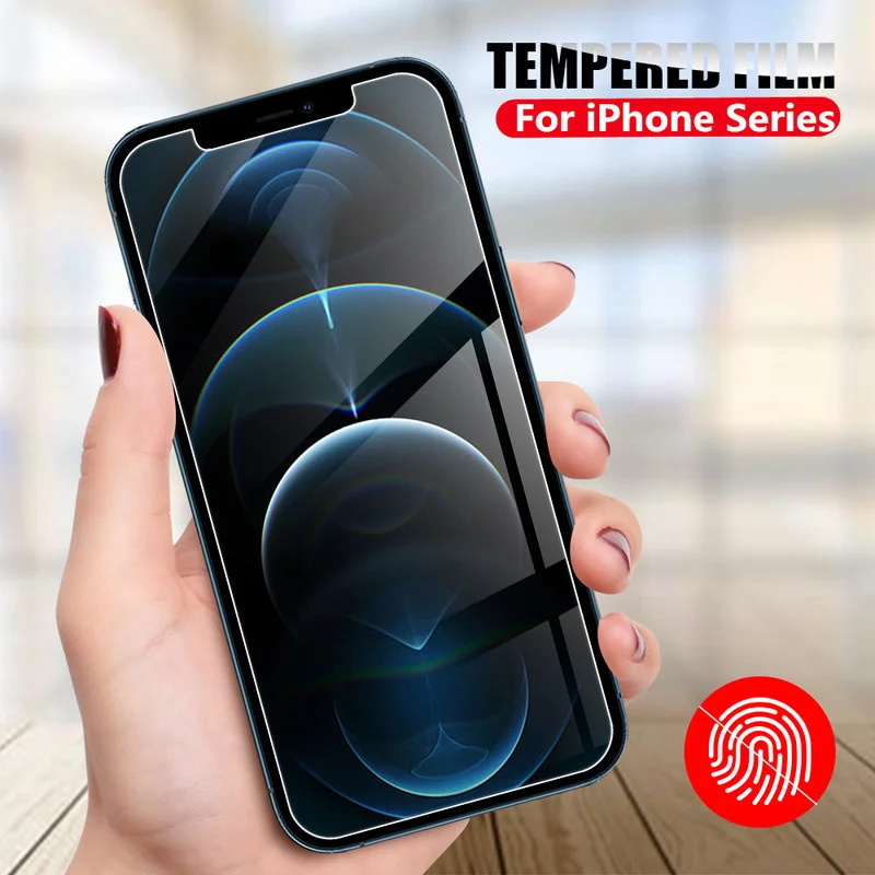 

Закаленное стекло для защиты экрана, Защитная пленка для iPhone 13 11 XS MAX 7 8 Plus X XR 11 Pro Max 12 Pro Max SE 9H, 2 шт.