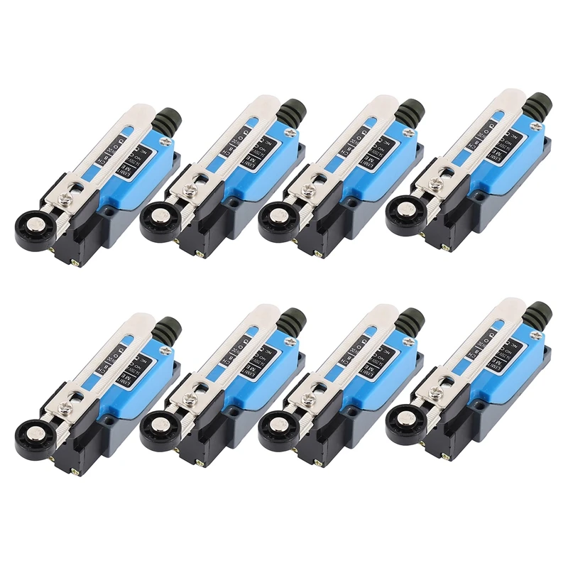 

8 Pcs Adjustable Roller Pivot Lever Limit Switch No Nc Ac 250V Dc 115V