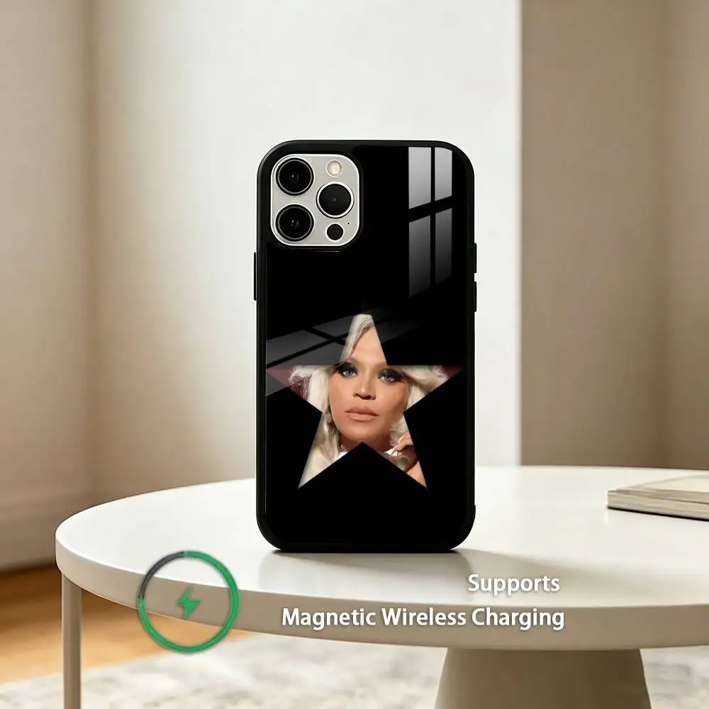 Фото Чехол для телефона Q-Queen Bey Singer B-Beyonce для iPhone 17, 16, 15, 14, 13, 12, 11 Plus, Pro с поддержкой магнитной беспроводной зарядки №2