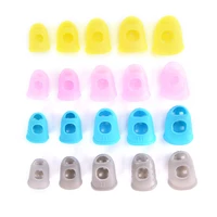 4pcs colorful silicone guitar fingertip protection non slip finger guards fingerstall for ukulele antipain guitars press acces