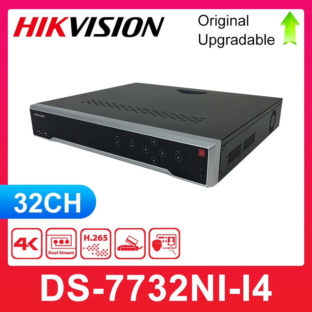 

Hikvision 32CH 4K NVR DS-7732NI-I4 16CH H.265 NVR for IP Camera Support Two Way Audio 12MP P2P APP IPC Surveillance System