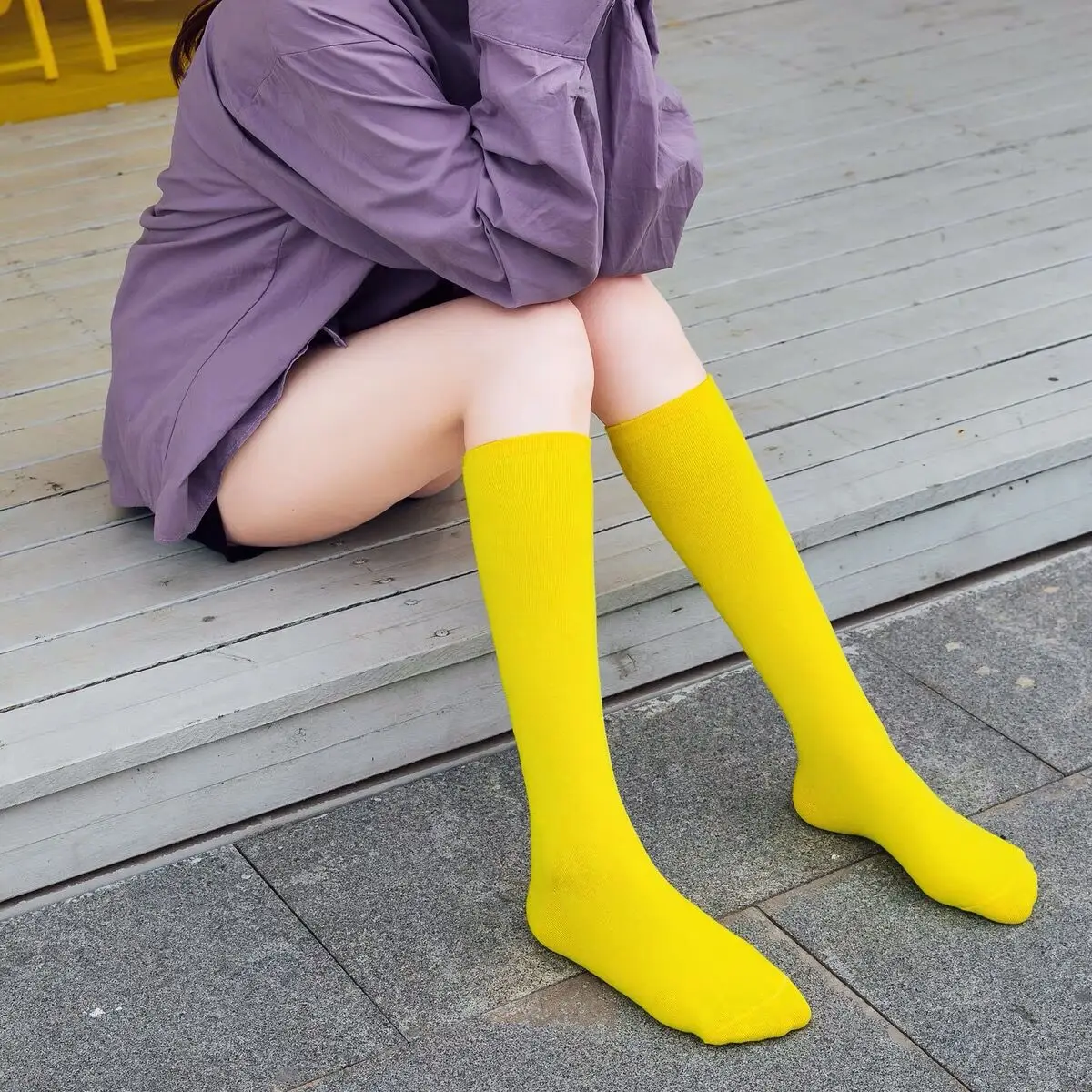 Компрессионные чулки до колен JK женские носки Модные кавайные Косплей