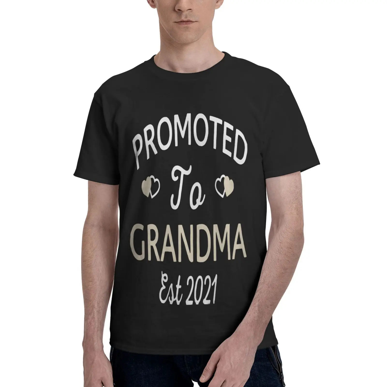 

Promoted To Grandma Est Mothers Day Oversized T-Shirt Grunge T-Shirt Anime T-Shirt Tops T Shirt For Men Harajuku Anime T-Shirt
