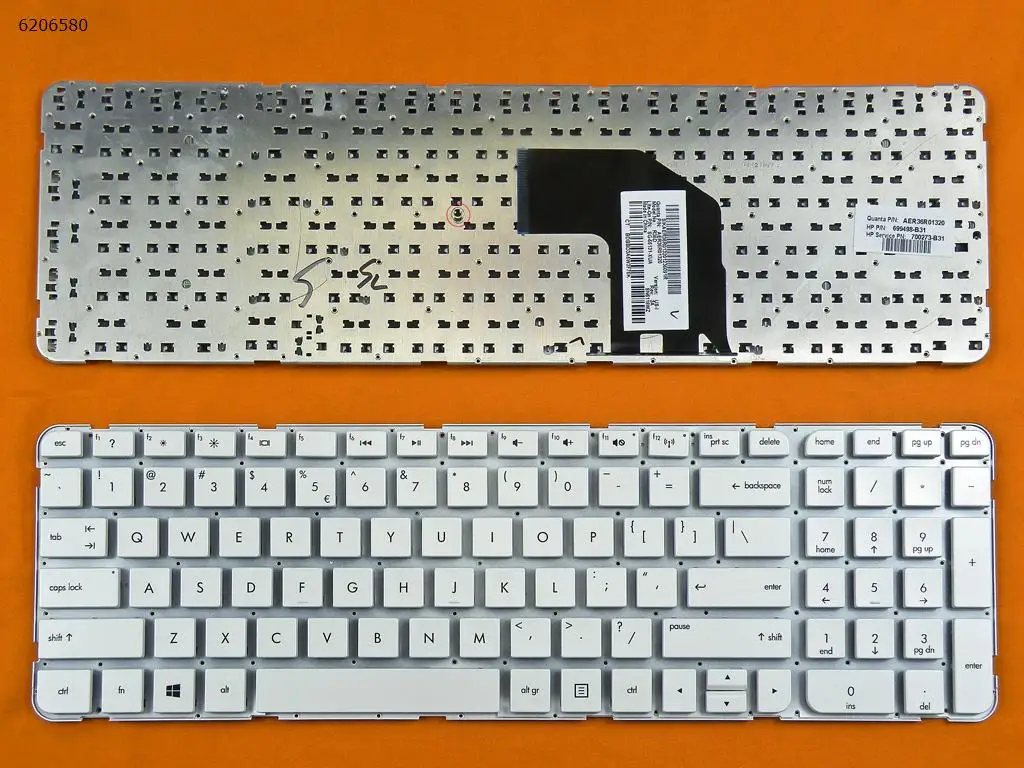 

US Laptop Keyboard for HP G6-2000 G6-2200 g6-2300 WHITE Without FRAME