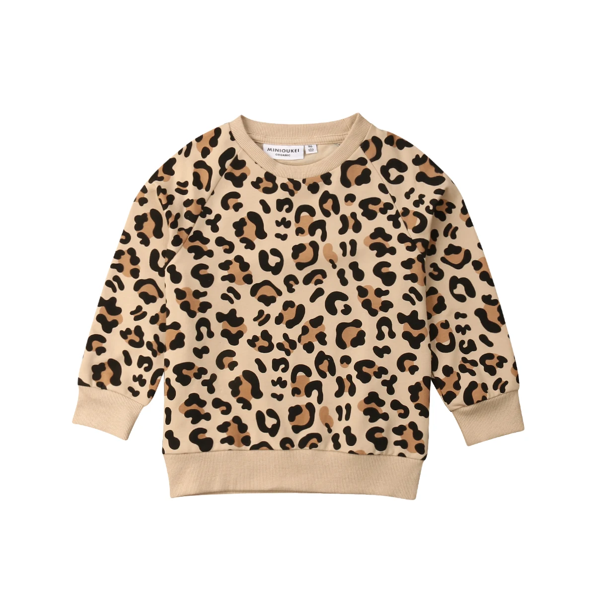

Autumn Newborn Toddler Kid Baby's Clothes Girls Boys Leopard Print Top T-shirt Sweatshirts 1-7Years Children's Clothing Set
