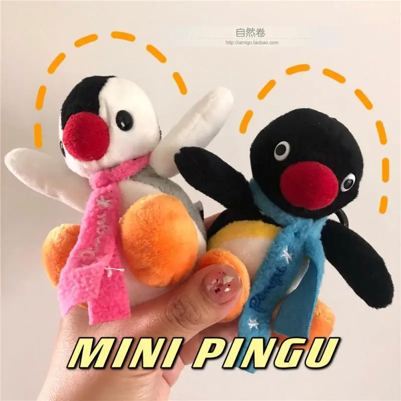 Pingu плюшевый аниме периферийный Пингвин семья мягкая удобная Подушка Прекрасный Дамский сердце брелок для пары подвеска в сумку