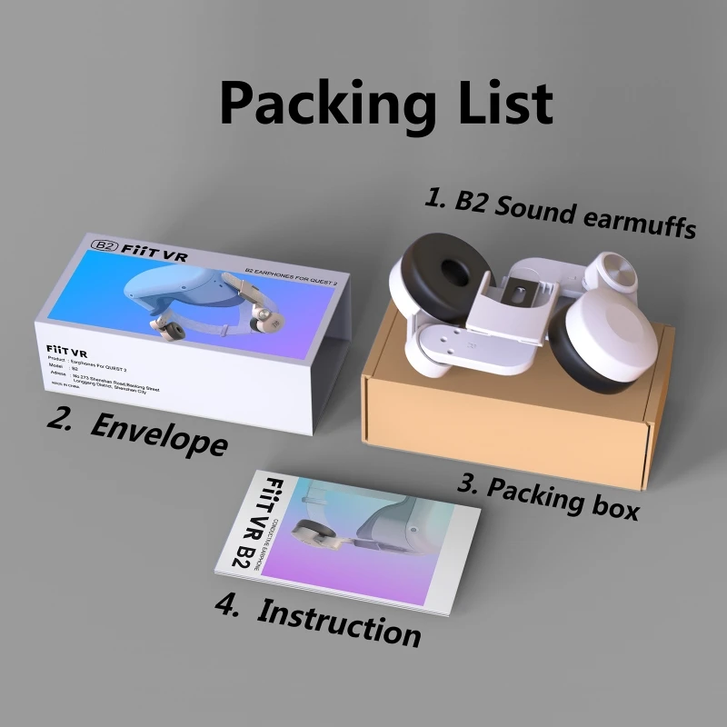 

Наушники L R 2 шт., Внутриканальные наушники B2 для передачи звука, комплект для ремонта VR-гарнитуры, совместим с Quest Q2/FIIT VR T2/T2power