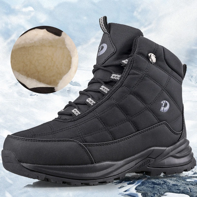 Xiaomi SALUDAS Winter Boots for Men Waterproof Plush Warm Snow Boots 2022 New Non-slip Winter Thickening Winter Sneakers Male
