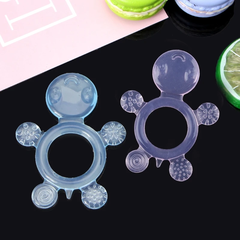 

Tortoise Baby Soothing Teether BPA Free Silicone Chew Charms Baby Teething Toys A2UB