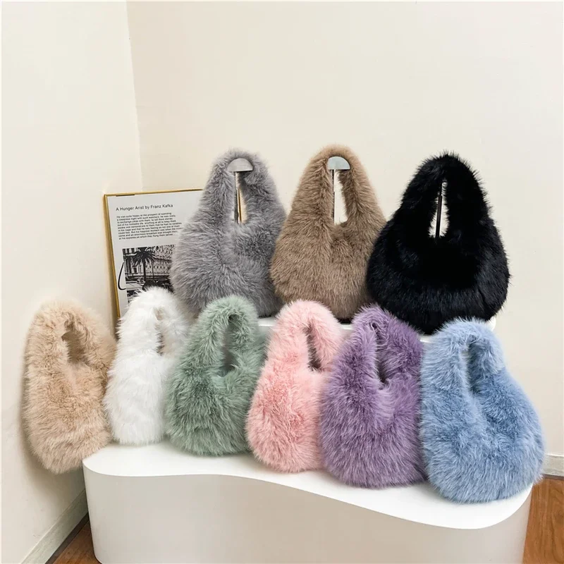 Новая дизайнерская сумка в форме полумесяца для женщин 2024 зимняя сумка-шоппер