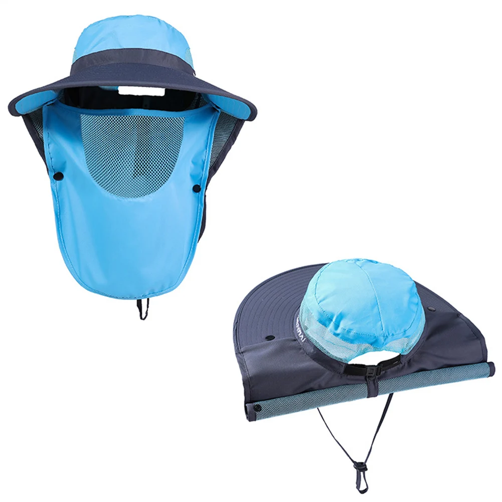 

Summer Sun Protection Bucket Hat Cycling Jungle Hat Sun Hat Polyester Ripstop Cape Outdoor Sun Visor Anti-UV Fisherman's Hat