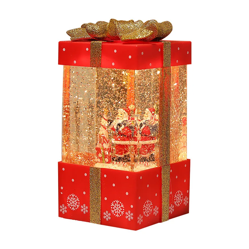 

Christmas Holiday Gift Present Christmas Father Santa Claus Snowman Christmas Tree Snowflake Music Box Crystal Ball Gift