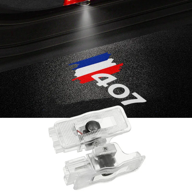 

LED Car Door Welcome Projector Lamp Courtesy Laser Ghost Shadow Lights for Peugeot 407 2008 2009 2010 Auto Interior Accessories