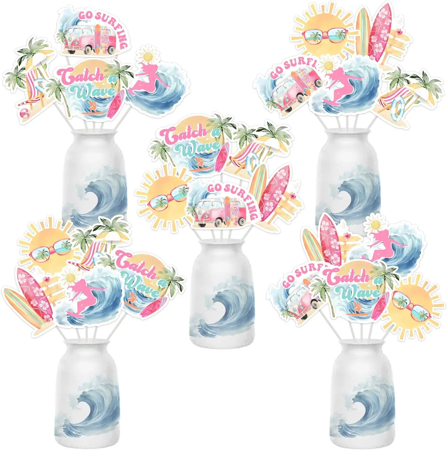 Палочки центральные для серфинга декор вечеринки в честь Дня Рождения топперы