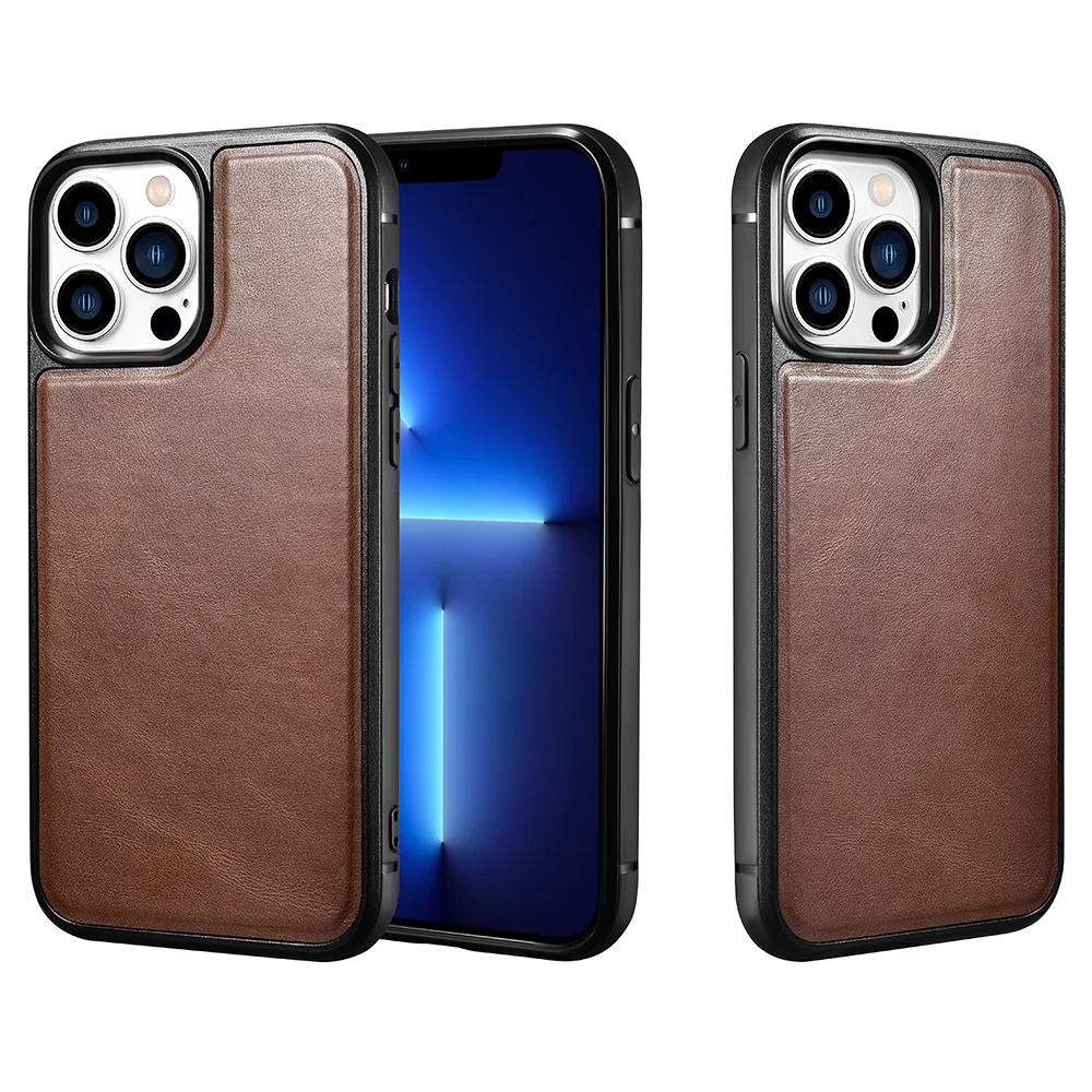

Italy Oil Wax Genuine Leather Case For iPhone 13 Pro Max Phone Back Cover For Apple iPhone 13pro max Protective Skin Shell