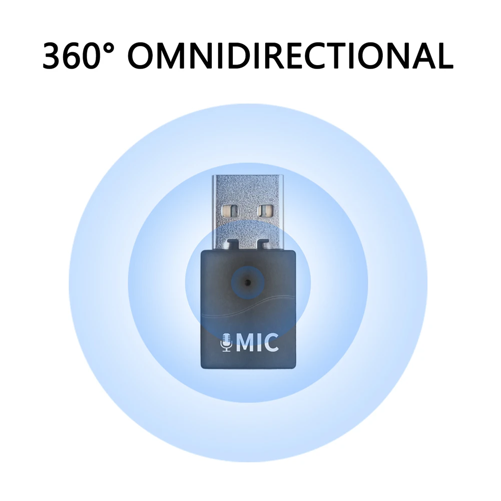 

Mini Microphone Mini USB Microphone Audio Studio 1 PC 2.7cmx1.3cmx0.5cm Black Recording Mic Desktop PC Computer