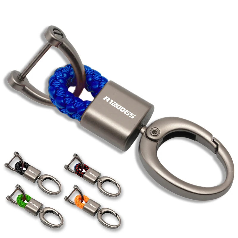 

Брелок для ключей с плетеной веревкой для мотоцикла, автомобильный игровой брелок, металлический брелок для ключей для BMW R1200GS R1200 GS R 1200GS ADV ADVENTURE 2019-ON