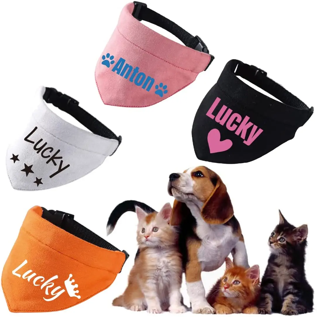 Персонализированный шарф для домашних животных с именем собаки - Цена: 500.72