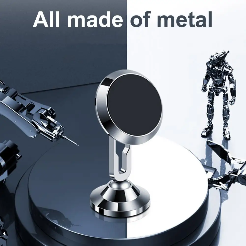 

Magnetic Phone Holder One-Handed Operate 360 Degree Rotation Non-slip Fine Workmanship Magnet Cellphone Bracket for Vehicle
