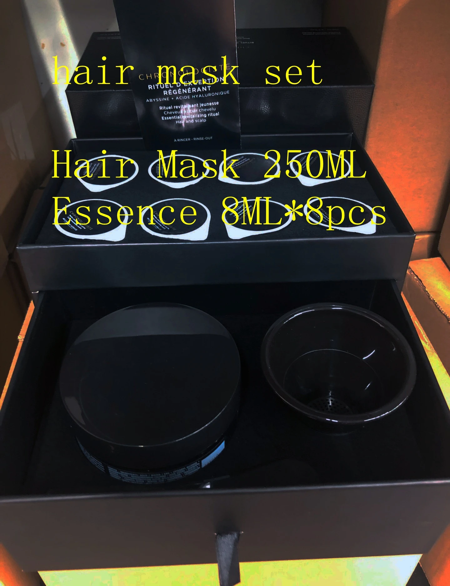 NEW Hair Mask Set Hair Mask 250ML Essence 8ML&8pcs Water Conditioner Repair Nourish Hair Care+GIFT