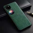 Роскошный чехол для телефона Huawei P50, Карманный Тонкий чехол премиум класса из искусственной кожи, чехол в деловом стиле для Huawei P50, карманный