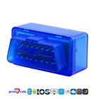 Мини-сканер OBD2 Bluetooth ELM327 V1.5 BT4.0 работает для iOSAndroidWindows ELM 327 поддерживает 7 протоколов автомобильный диагностический инструмент