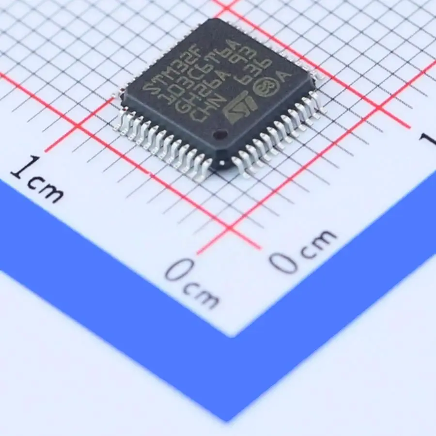 

STM32F103C6T6A LQFP-48 (7x7) новый оригинальный микроконтроллер (MCU/MPU/SOC)