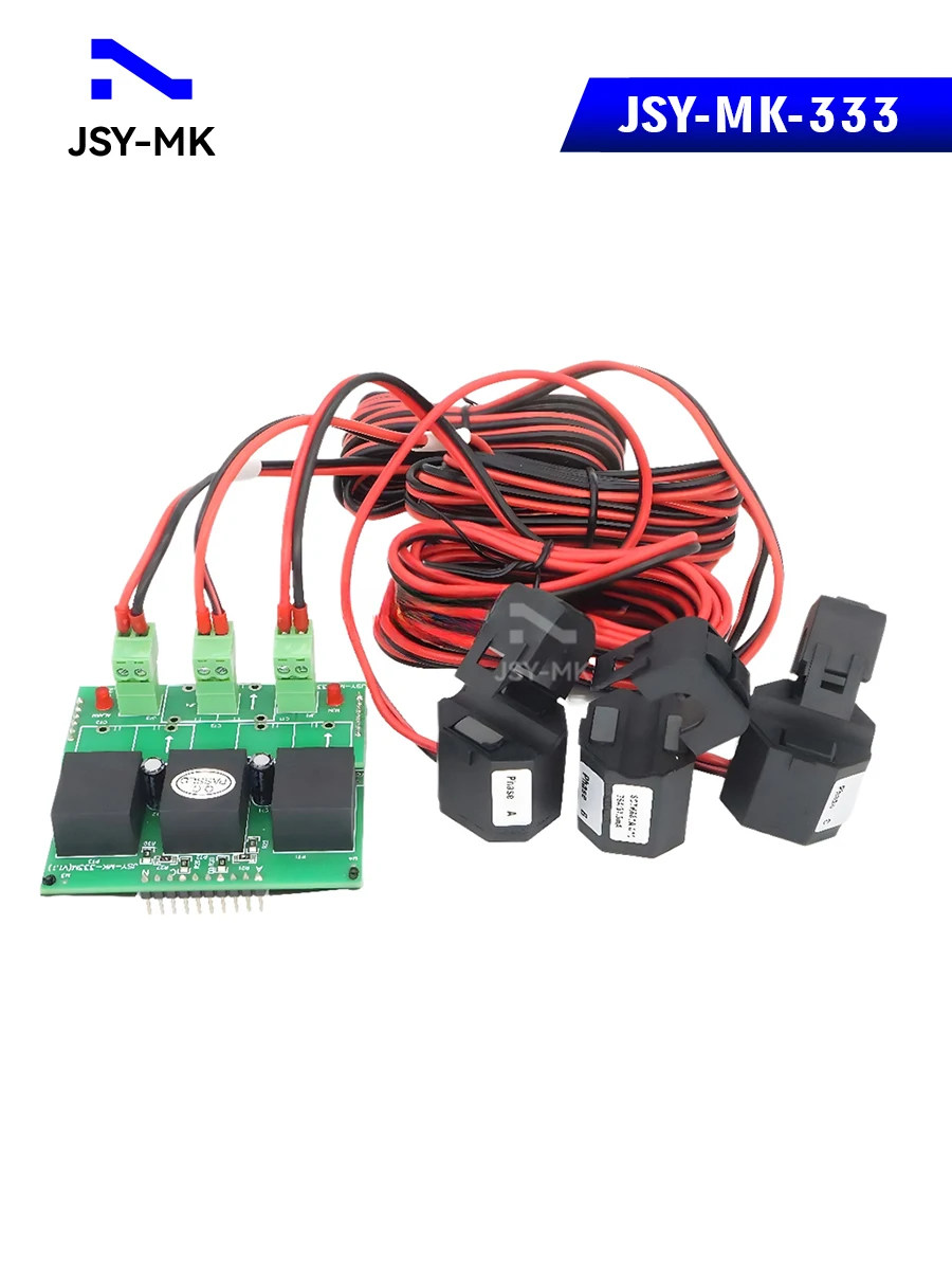 

JSY-MK-333 50 мА-63 А, 50 Гц, 380 В, измеритель мощности переменного тока, 3 фазы, 4 провода, модуль счетчика электроэнергии