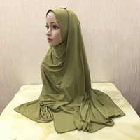 muslim women stretch jersey scarf hijab turbante islamic headscarf foulard femme musulman shawls arab head wrap scarf hoofddoek