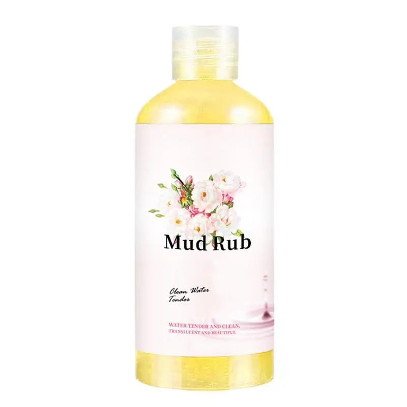 

Rubbing Mud For Skin Jelly Body Scrub Gel 350ml Gentle Face & Body Exfoliator Mud Run Scrub Cream For Glowing Skin Removing Dirt