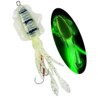 1pc 60g120g150g luminous uv squid jig fishing lures for sea fishing trolling wobbler bait silicone soft lure artificial fishing