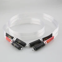 high quality nordost audiophile hifi 7n occ silver plated audio cable signal cable 2rca 2rca rca cable 2 plug versions