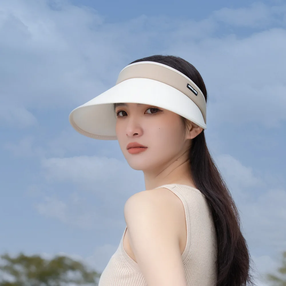 Sun Visor Hats Women Large Brim Summer UV Protection Beach Cap