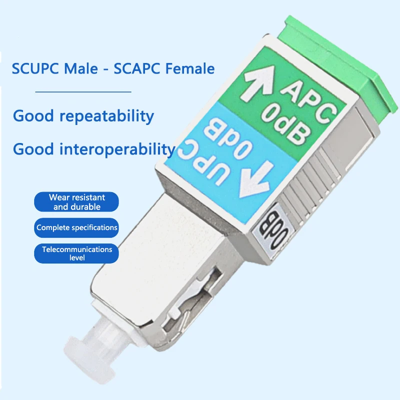

Оптоволоконный коннектор аттенюатора 0dB SC/APC Female-SC/UPC Male JCD