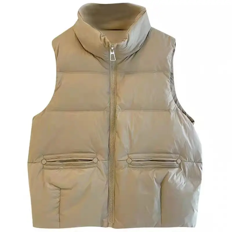 2023 Winter and Autumn Puffer Coat Ultra Light Duck Down Vest Women Casual Female Waistcoat Sleeveless Duck Down Vest U21