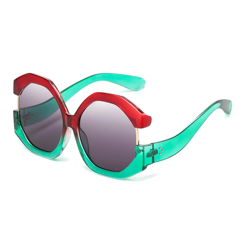 Модные негабаритные солнцезащитные очки кошачий глаз женские новые