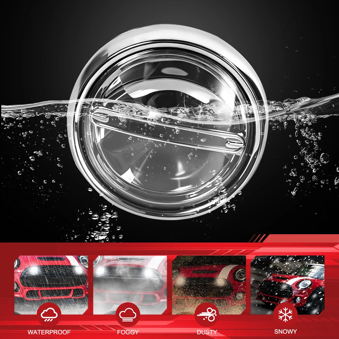 Фото 2 шт. лампа переднего бампера для BMW Mini Cooper F55 F56/R55 R56 светодиодный DRL дневные ходовые раллийные фары автомобильные аксессуары №5