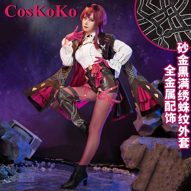 

CosKoKo Kafka Cosplay Anime Game Honkai: Star Rail Costume Elegant Gorgeous Battle Uniform Halloween Carnival Role Play Clothing