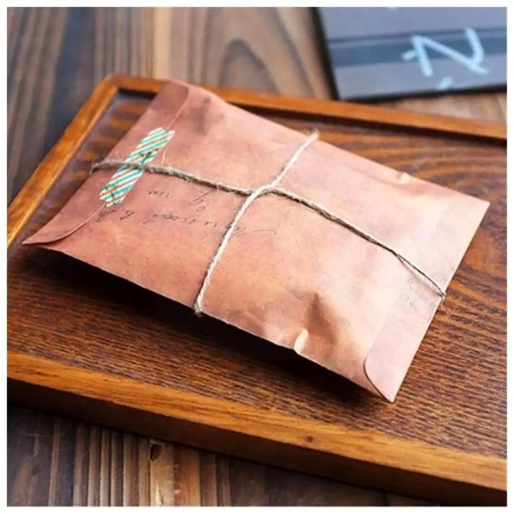 

Retro Old Color Lacquered Kraft Paper Envelope Postcard Bag Paper Packaging Shipping Storage Home Bag Paper Collection Bags D4x9