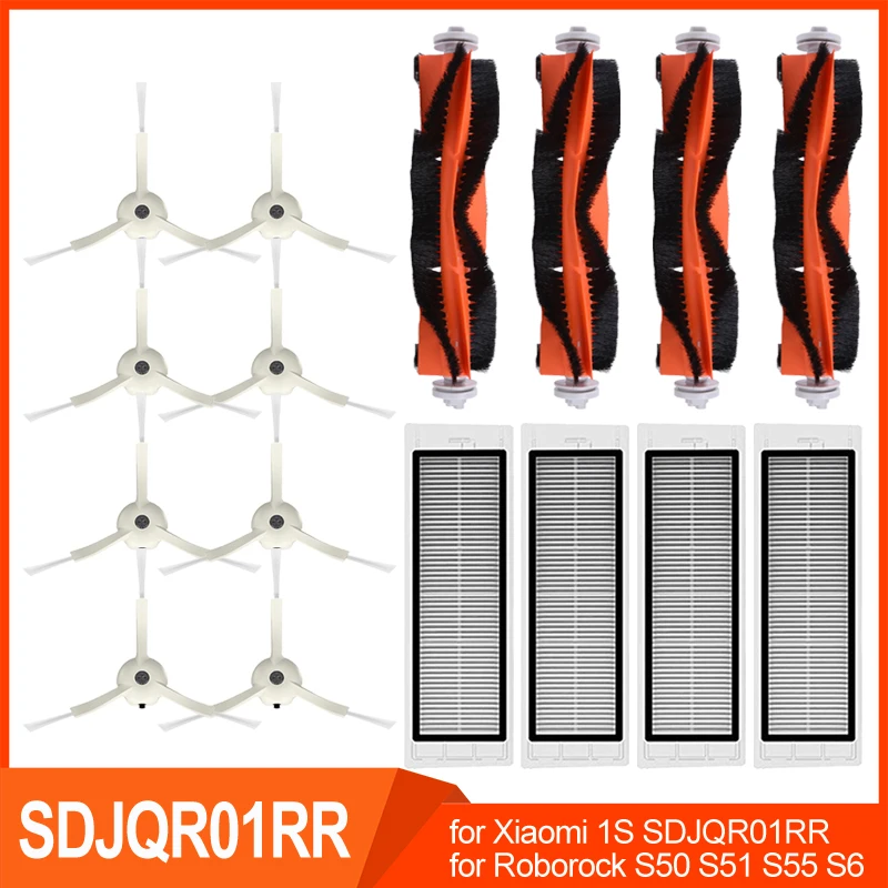 Mop Rags Brushes HEPA Filters for Xiaomi 1S SDJQR01RR for Roborock S50 S55 S6 Robot Replacement Vacuum Cleaner Accessories Parts