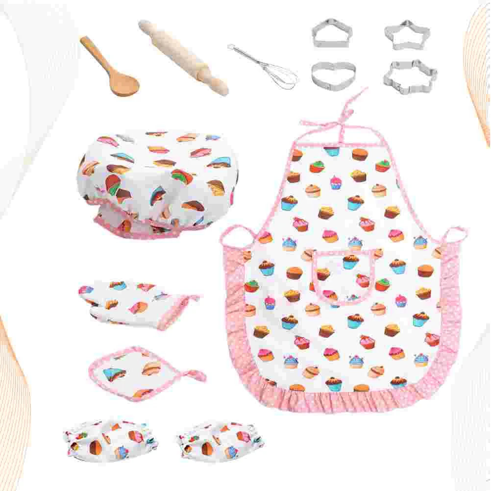 13 шт. детская кухонная утварь игрушки инструмент для выпечки фартук торта