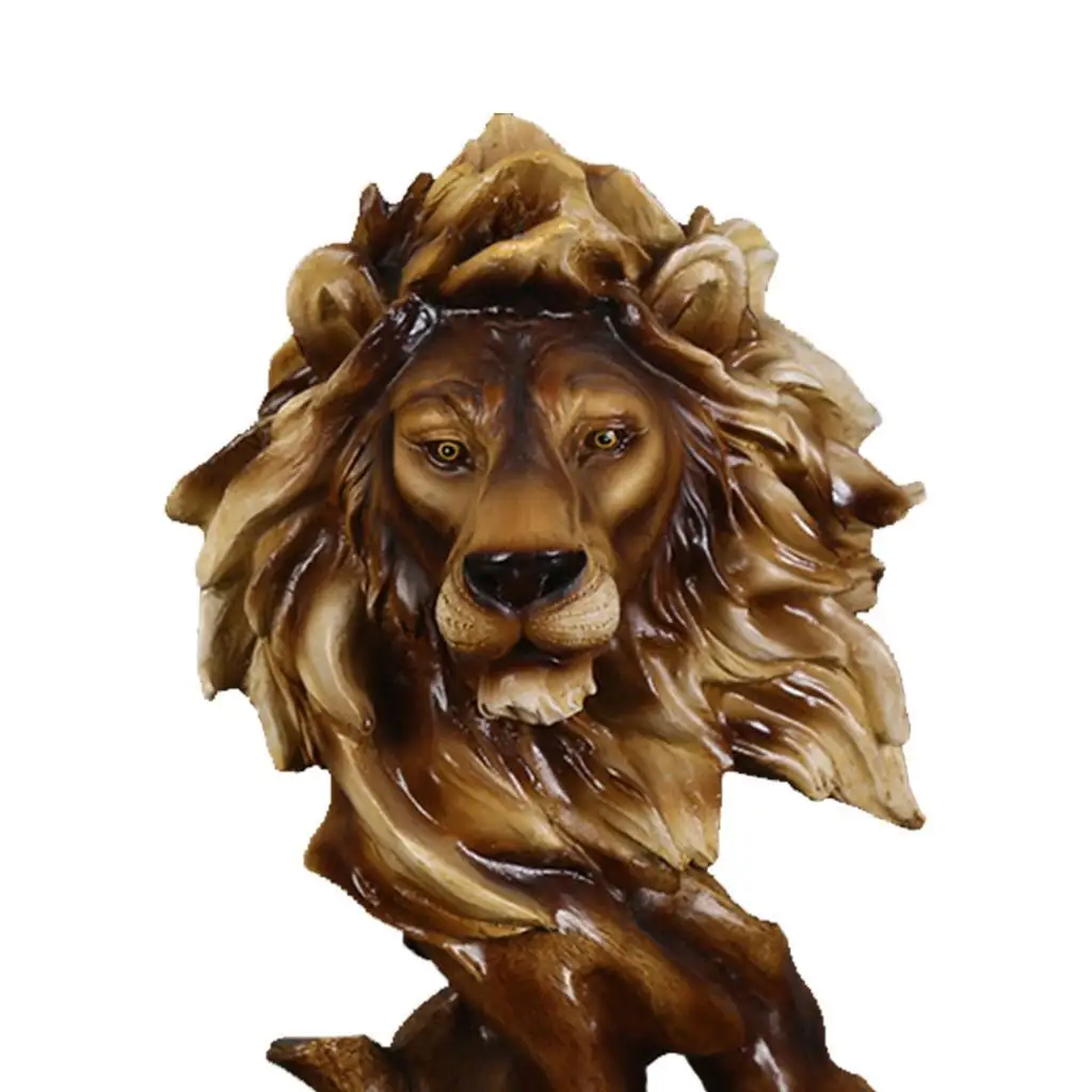 

Имитация дерева голова животного украшение статуя офисная настольная винная скульптура Орел