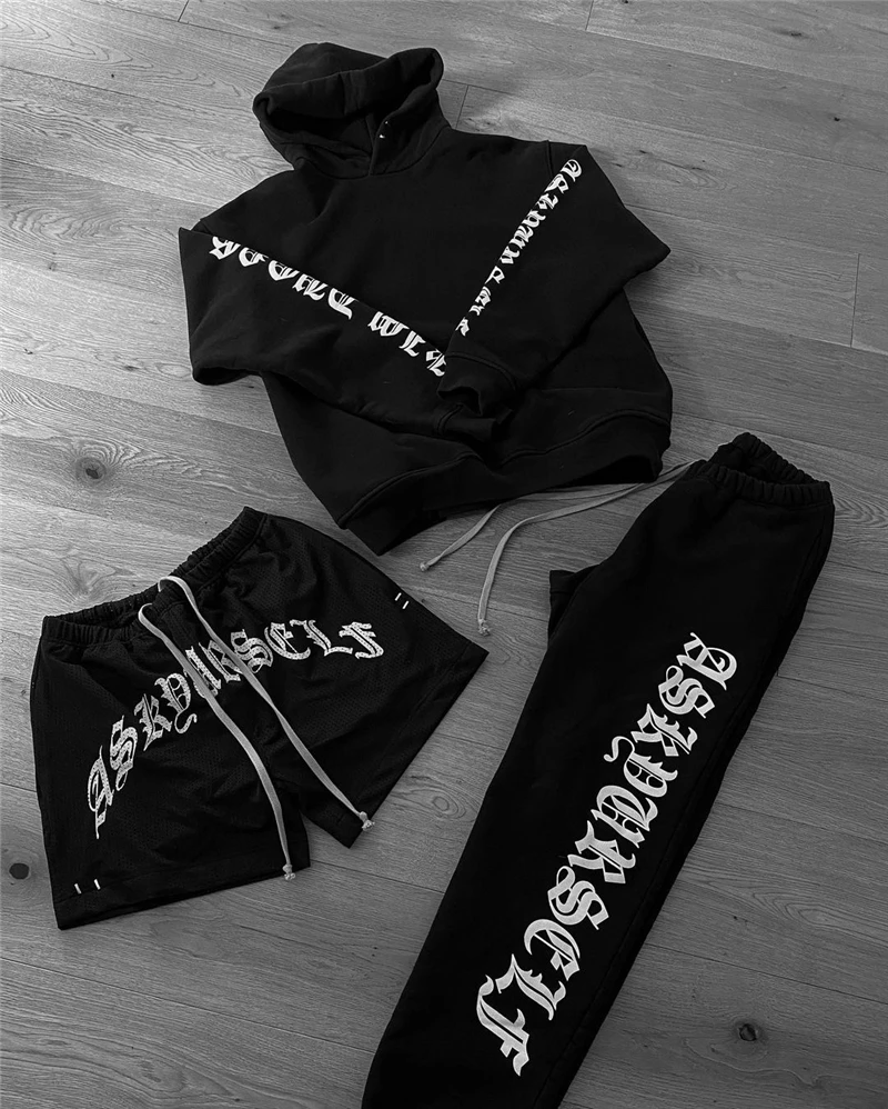 Шорты ASKYURSELF мужские/женские сетчатые дышащие бриджи с принтом на санскрите