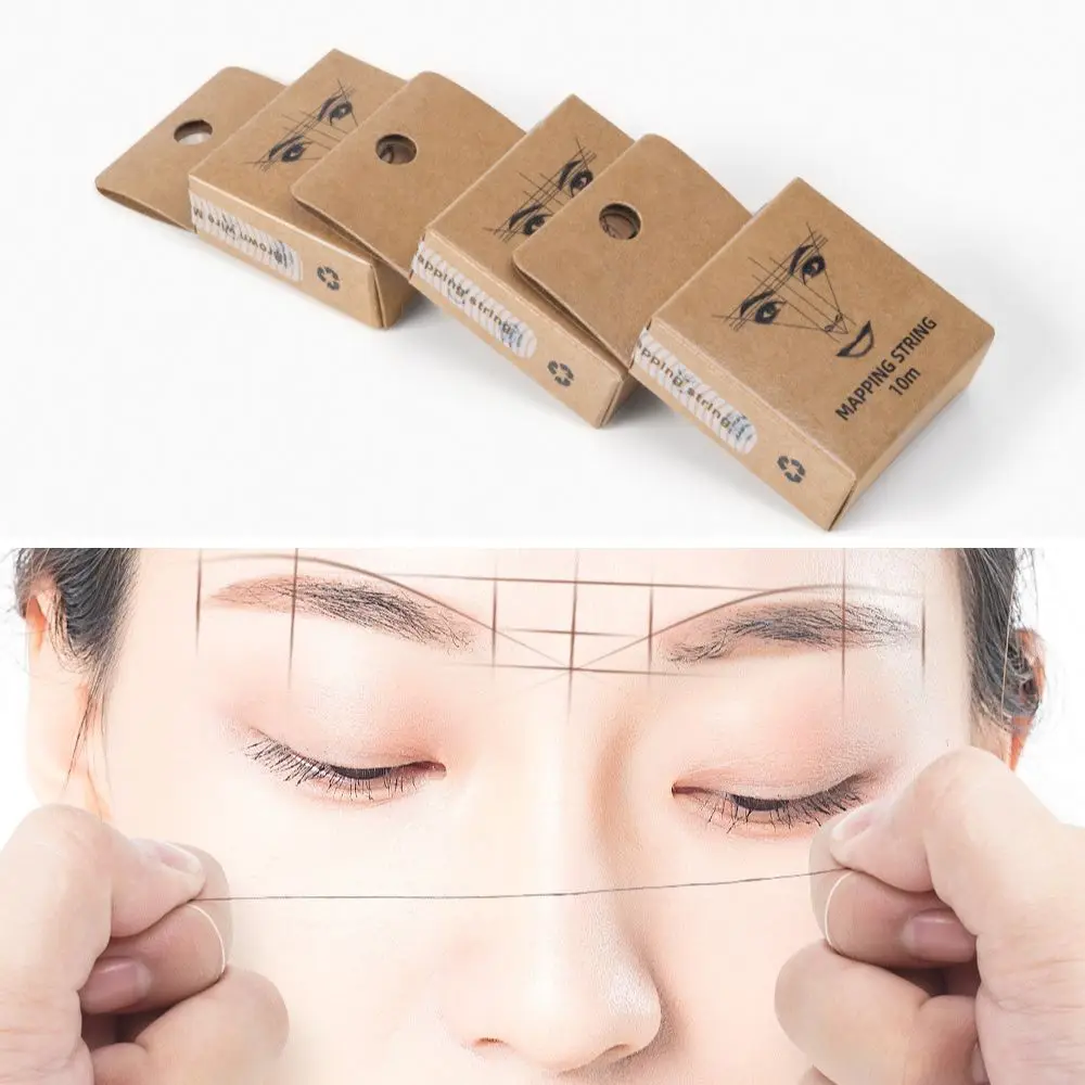 Pre-ink Mapping Ruler Microblading Line Mark Eyebrow Ruler With Ink pigments Permanent Makeup Tattoo Tool