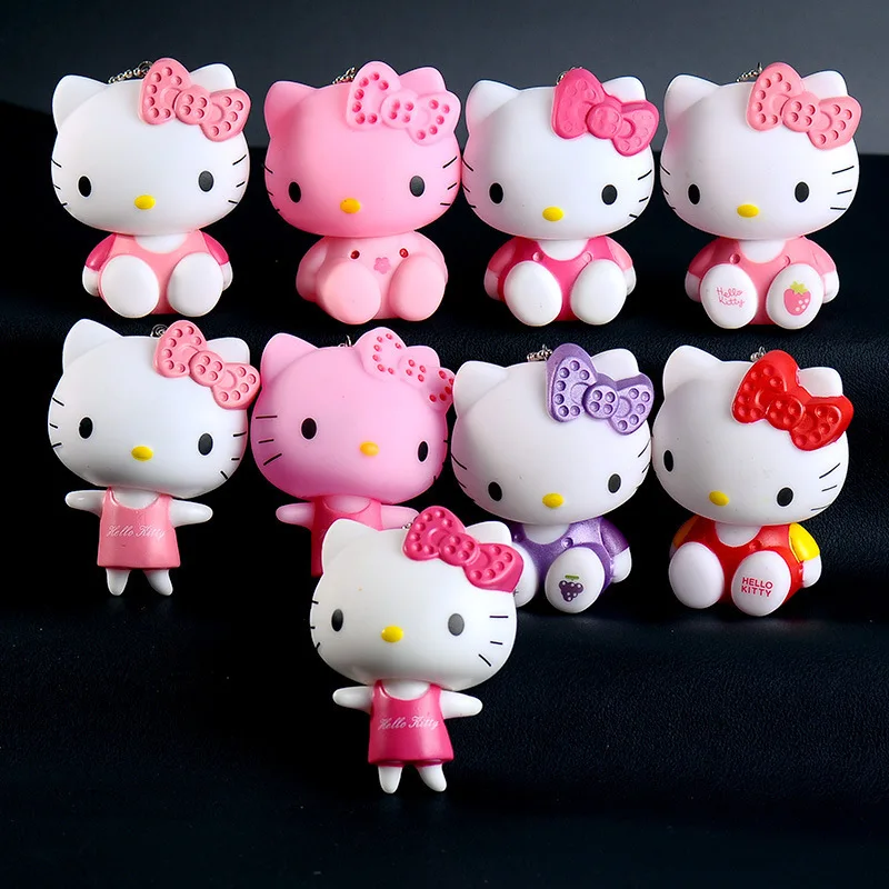 

Cute Cartoon Hello Kitty Keychain Hello Kitty Series Vinyl Doll Pendant Hello Kitty Bag Ornaments