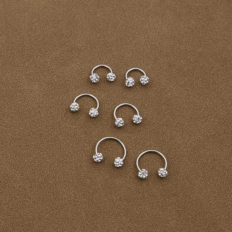 Модные блестящие бриллиантовые шарики для ушей ювелирные изделия ногтей