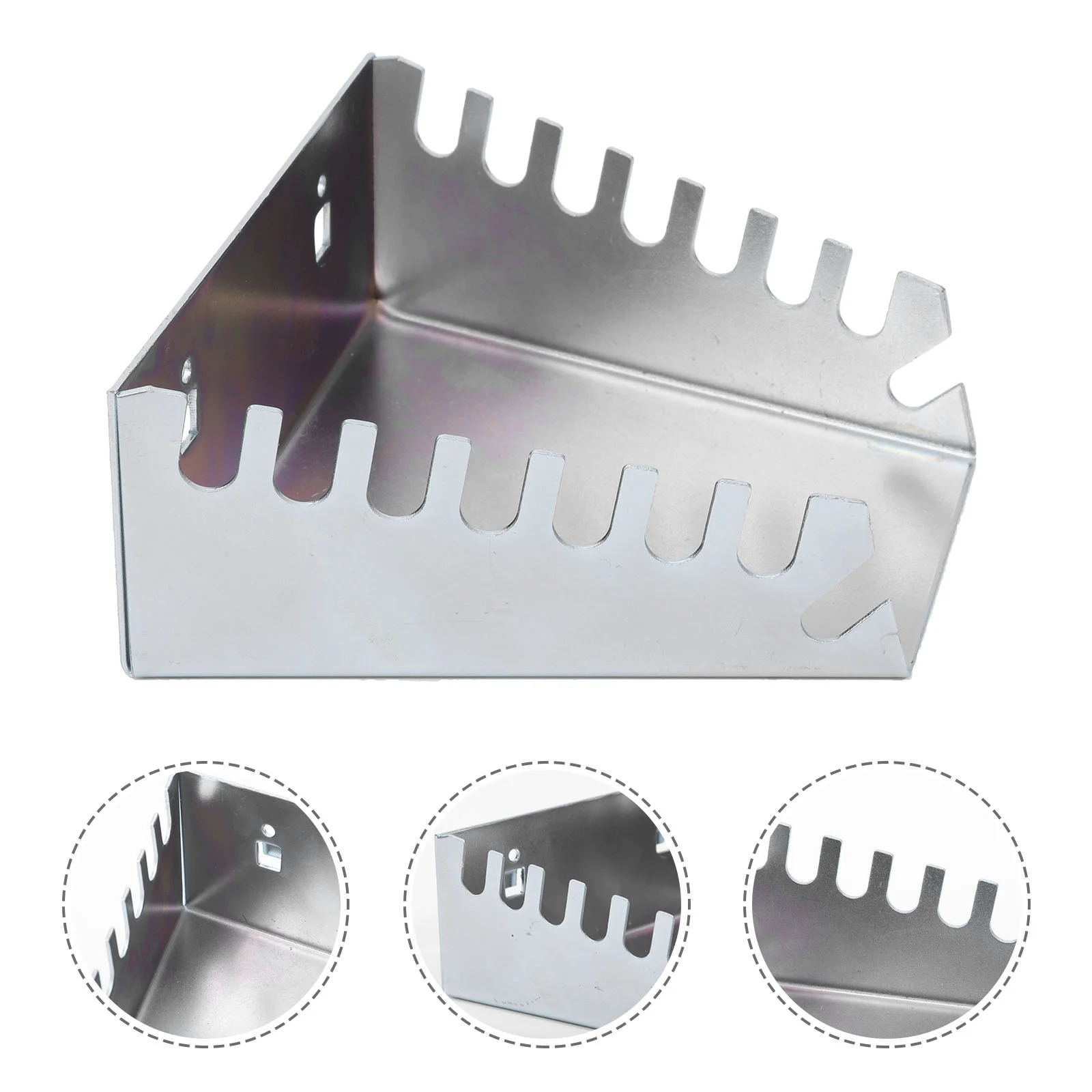 

Tool Rack Garage Metal Tray Wrench Tray Tool Sorter Wrench Organizer Metal Serving Tray Portable Outlet Ratcheting Wrench