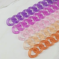 2525mm 3050pcs frosted transparent chain link acrylic glasses chain beads handbag chain diy for jewelry making chains links