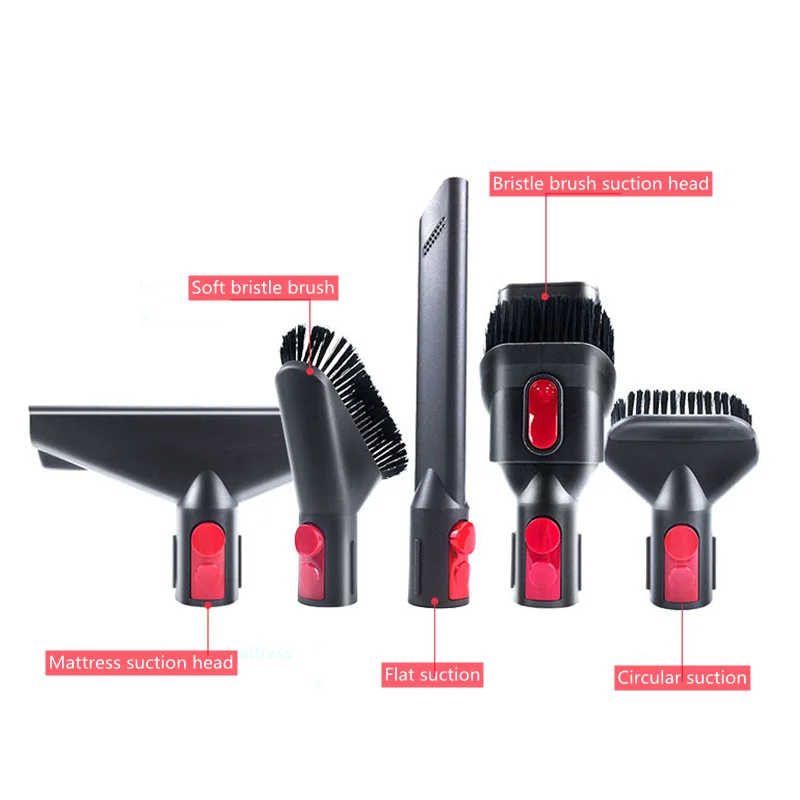 Вакуумный очиститель насадка с мягкой круглой щеткой для матрасов для Dyson V7 V8 V10 V11 V12 V15.